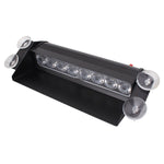 8W 800LM 8-LED 3-Modalità Angolo regolabile Strobo per auto Flash Dash Lampada di emergenza Luce di emergenza con ventose, DC 12V, White + Red, White + Yellow, Red + Blue, Blue, Red, White, Yellow