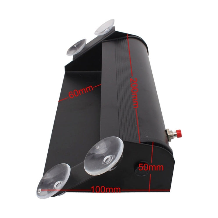 8W 800LM 8-LED 3-Modalità Angolo regolabile Strobo per auto Flash Dash Lampada di emergenza Luce di emergenza con ventose, DC 12V, White + Red, White + Yellow, Red + Blue, Blue, Red, White, Yellow