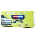 8W 800LM 8-LED 3-Modalità Angolo regolabile Strobo per auto Flash Dash Lampada di emergenza Luce di emergenza con ventose, DC 12V, White + Red, White + Yellow, Red + Blue, Blue, Red, White, Yellow
