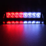 8W 800LM 8-LED 3-Modalità Angolo regolabile Strobo per auto Flash Dash Lampada di emergenza Luce di emergenza con ventose, DC 12V, White + Red, White + Yellow, Red + Blue, Blue, Red, White, Yellow