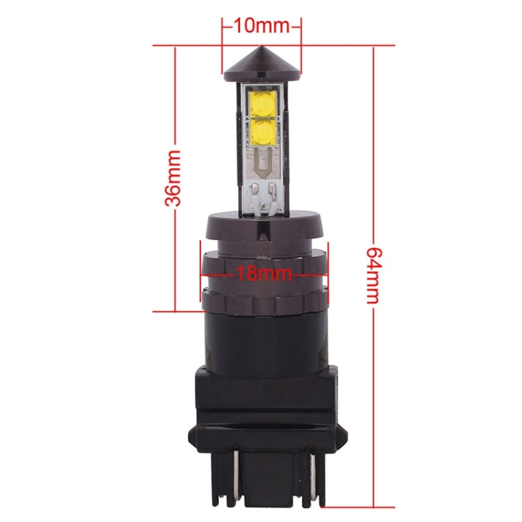 T25 3157 20W 800LM Luce bianca 4 CREE XT-E LED Lampadina per luce freno per auto, DC 12-24V, 3157