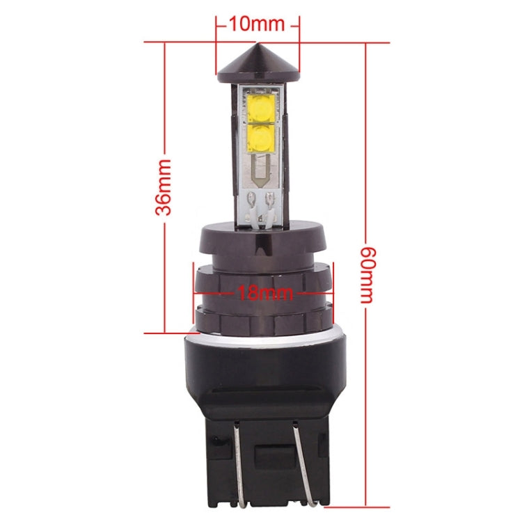 T20 7443 20W 800LM Luce bianca 4 CREE XT-E LED Luce freno per auto Lampadina per luce di marcia diurna, DC 12-24V, 7443