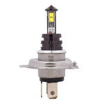 Lampadina per fari diurni per auto H4 20W 800LM a luce bianca 4 CREE XT-E LED, DC 12-24V, H4