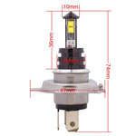 Lampadina per fari diurni per auto H4 20W 800LM a luce bianca 4 CREE XT-E LED, DC 12-24V, H4