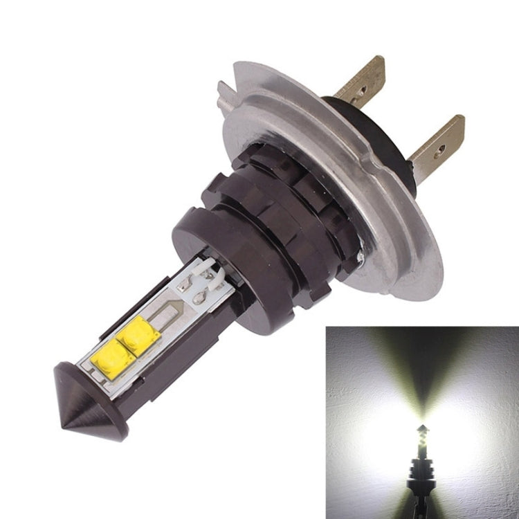 Lampadina per fari fendinebbia per auto H7 20W 800LM a luce bianca 4 CREE XT-E LED, DC 12-24V, H7