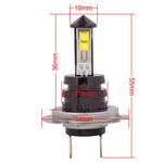 Lampadina per fari fendinebbia per auto H7 20W 800LM a luce bianca 4 CREE XT-E LED, DC 12-24V, H7
