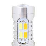 2PCS T25 10W 700LM Giallo + Luce Bianca Doppi Fili 20-LED SMD 5630 Lampadina Luce Freno Auto, Corrente Costante, DC 12-24V, T25 Dual Wires