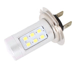 2 PZ H7 4.2W 630LM Luce bianca 21 LED 2835 SMD Lampadina per fendinebbia anteriore per auto, DC 12V, H7