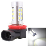 2 PZ H11 4.2W 630LM Luce bianca 21 LED 2835 SMD Lampadina per fendinebbia anteriore per auto, DC 12V, H11