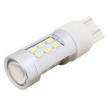 2 PZ T20 4.2W 630LM Luce Bianca Doppi Fili 21 LED 2835 SMD Luce Freno Auto Lampadina Luce di Marcia Diurna, DC 12V, T20 Dual Wires