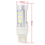 2 PZ T20 4.2W 630LM Luce Bianca Doppi Fili 21 LED 2835 SMD Luce Freno Auto Lampadina Luce di Marcia Diurna, DC 12V, T20 Dual Wires