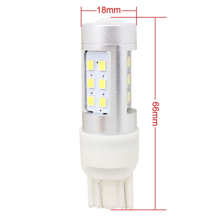 2 PZ T20 4.2W 630LM Luce Bianca Doppi Fili 21 LED 2835 SMD Luce Freno Auto Lampadina Luce di Marcia Diurna, DC 12V, T20 Dual Wires