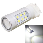 2 PZ T25 4.2W 630LM Luce Bianca Doppi Fili 21 LED 2835 SMD Luce Freno Auto Lampadina Luce di Marcia Diurna, DC 12V, T25 Dual Wires