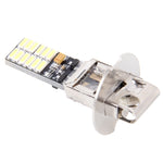 2 PZ H3 4.8W 720LM 6500K Luce bianca 24 LED SMD 4014 Lampada per luci di ingombro per auto Canbus senza errori, DC 12V, H3+4.8W 720LM/6500K