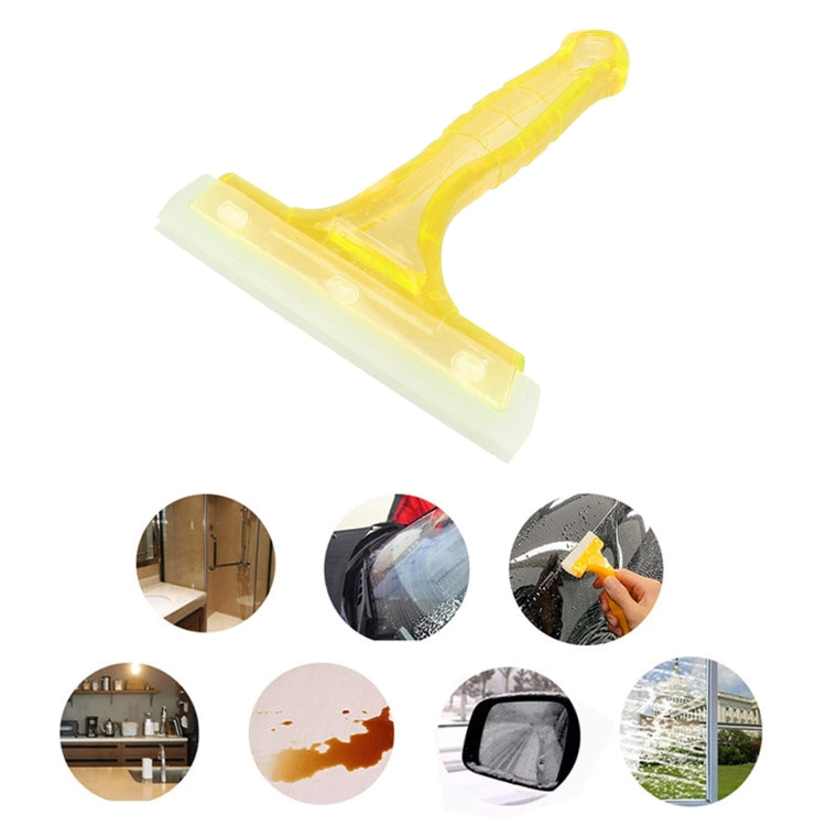 Tergicristallo per vetri/strumento per la pulizia dei vetri con impugnatura antiscivolo in plastica per finestrino dell'auto, dimensioni: 15,8 x 14,8 cm