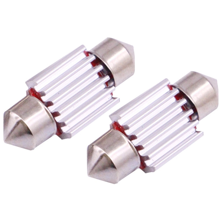 2 PZ 31mm 3W 180LM Luce Bianca 10 LED SMD 4014 CANBUS Luci di lettura targa Auto Lampadina, 3W 31mm
