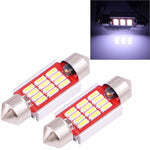 2 PZ 36mm 3.5W 180LM Luce Bianca 12 LED SMD 4014 CANBUS Luci di lettura targa Auto Lampadina, 3.5W  36mm