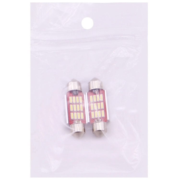 2 PZ 36mm 3.5W 180LM Luce Bianca 12 LED SMD 4014 CANBUS Luci di lettura targa Auto Lampadina, 3.5W  36mm