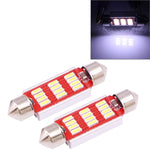 2 PZ 39mm 3,5W 180LM Luce bianca 12 LED SMD 4014 CANBUS Luci di lettura targa Auto Lampadina, 3.5W 39mm