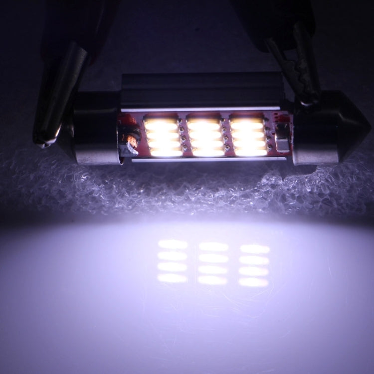 2 PZ 39mm 3,5W 180LM Luce bianca 12 LED SMD 4014 CANBUS Luci di lettura targa Auto Lampadina, 3.5W 39mm