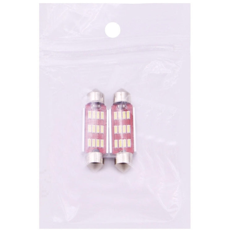 2 PZ 39mm 3,5W 180LM Luce bianca 12 LED SMD 4014 CANBUS Luci di lettura targa Auto Lampadina, 3.5W 39mm