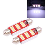 2 PZ 41mm 3.5W 180LM Luce Bianca 12 LED SMD 4014 CANBUS Luci di lettura targa Auto Lampadina, 3.5W 41mm