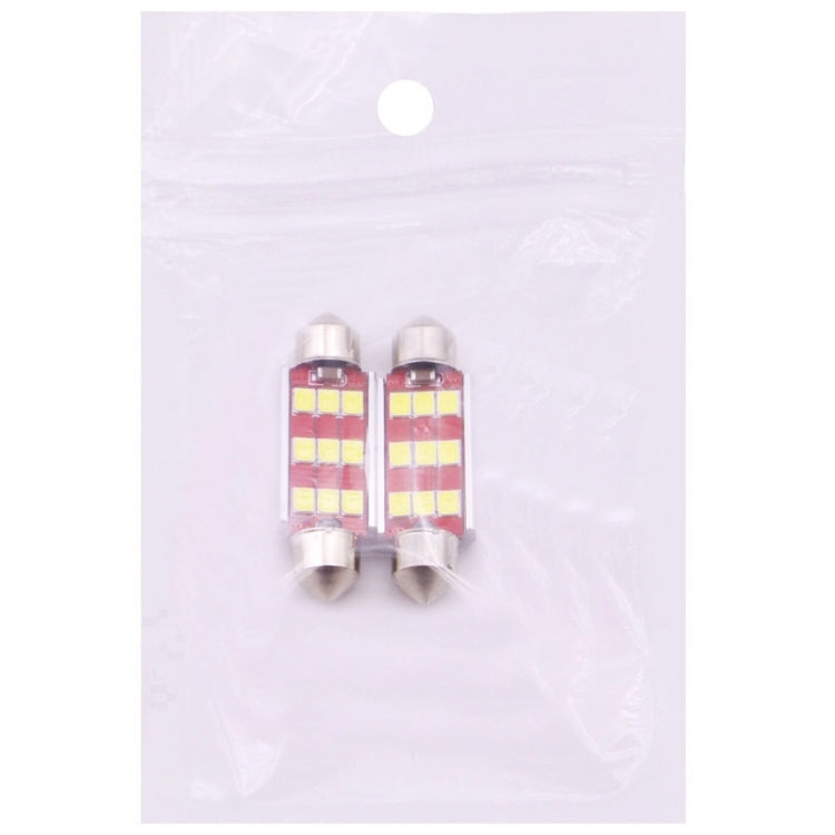 2 PZ 41mm 3.5W 180LM Luce Bianca 12 LED SMD 4014 CANBUS Luci di lettura targa Auto Lampadina, 3.5W 41mm