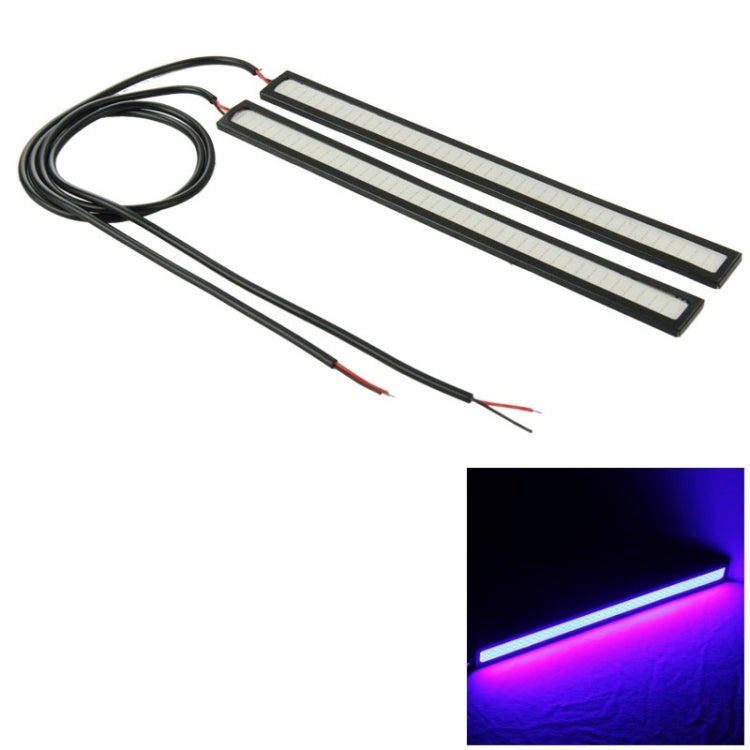 2 PCS 6W*2 DRL Barra luminosa a LED Sorgente luminosa per auto Luci di marcia diurna impermeabili, DC 12V, NCD-17BK Blue Light, NCD-17BK ICE Blue Light