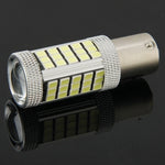 2 PCS 1156/BA15S 3W Bianco 66 LED SMD 2835 Luce freno per veicoli, DC 12V, 1156