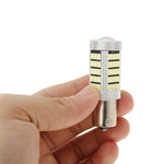 2 PCS 1156/BA15S 3W Bianco 66 LED SMD 2835 Luce freno per veicoli, DC 12V, 1156