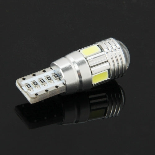 T10 2W Bianco 130LM 6 LED SMD 5730 Lampadina per luci di retromarcia di riserva per veicoli, DC 12V, T10 2W