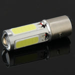 BA20D 6W Bianco 250LM 5 LED COB Luce di stop per auto Freno anteriore Indicatori di direzione posteriori per moto/veicoli, DC 12V, 6W 250LM