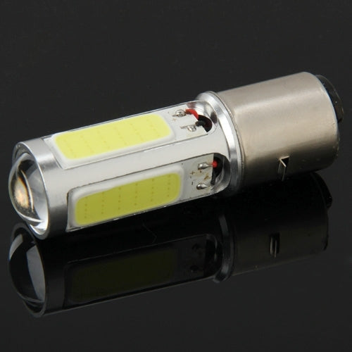 BA20D 6W Bianco 250LM 5 LED COB Luce di stop per auto Freno anteriore Indicatori di direzione posteriori per moto/veicoli, DC 12V, 6W 250LM