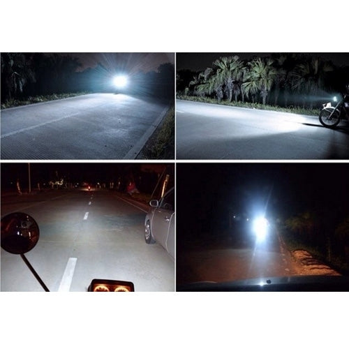BA20D 6W Bianco 250LM 5 LED COB Luce di stop per auto Freno anteriore Indicatori di direzione posteriori per moto/veicoli, DC 12V, 6W 250LM