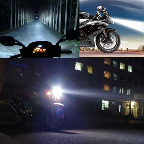 BA20D 6W Bianco 250LM 5 LED COB Luce di stop per auto Freno anteriore Indicatori di direzione posteriori per moto/veicoli, DC 12V, 6W 250LM