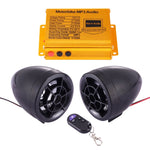 Antifurto per moto digitale MP3 con altoparlante da 3,0 pollici, radio FM e telecomando, supporto scheda SD e disco flash USB