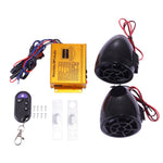 Antifurto per moto digitale MP3 con altoparlante da 3,0 pollici, radio FM e telecomando, supporto scheda SD e disco flash USB