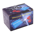 Antifurto per moto digitale MP3 con altoparlante da 3,0 pollici, radio FM e telecomando, supporto scheda SD e disco flash USB
