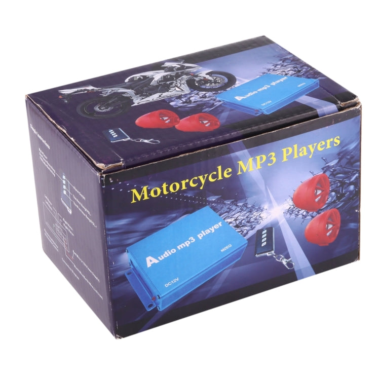 Antifurto per moto digitale MP3 con altoparlante da 3,0 pollici, radio FM e telecomando, supporto scheda SD e disco flash USB