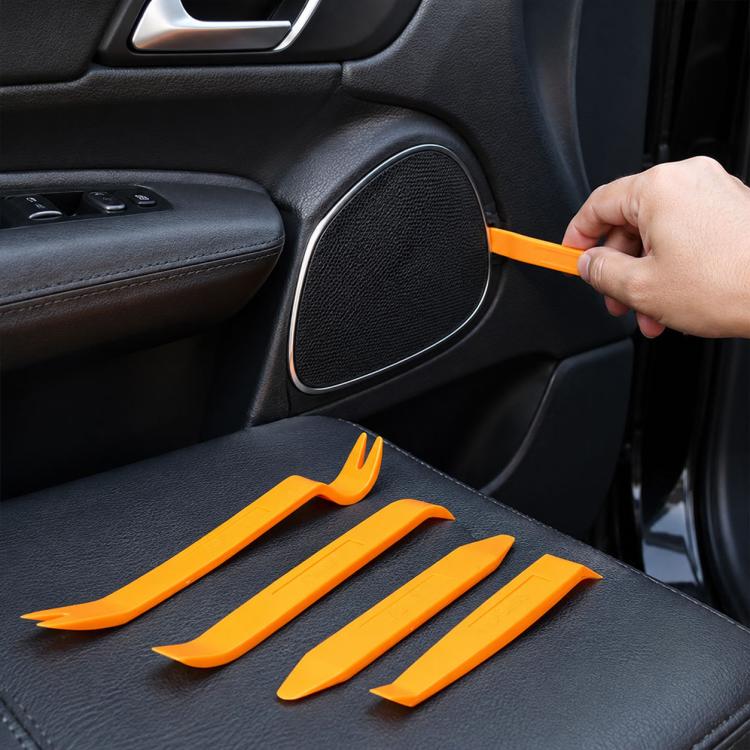 Kit di strumenti per la rimozione del pannello della porta del cruscotto del sistema audio per auto 4 in 1, 4 in 1 Yellow
