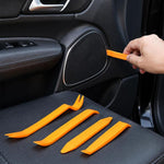 Kit di strumenti per la rimozione del pannello della porta del cruscotto del sistema audio per auto 4 in 1, 4 in 1 Yellow