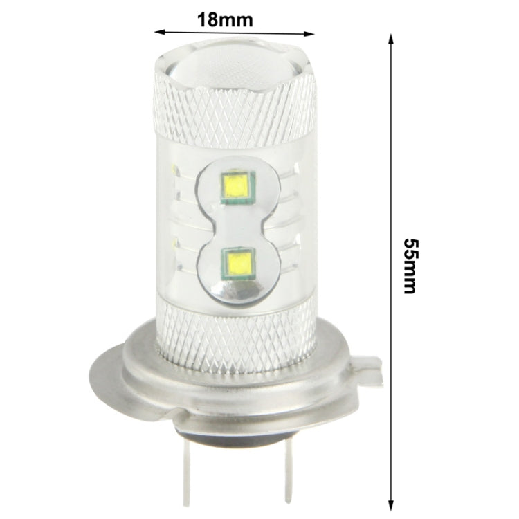 Fendinebbia H7 60W bianco 12 LED CREE per veicoli, DC 12-30V, H7