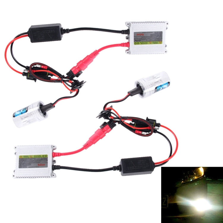 DC12V 35W 2x H7 Slim HID Xenon, lampada a scarica ad alta intensità, H7, Color Temperature: 6000K, H7, Color Temperature: 8000K
