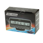 Termometro digitale per auto LCD da 3,6 pollici con visualizzazione di ora/data/settimana/allarme/tensione della batteria di stoccaggio dell'auto, 3.6 inch Digital Thermometer