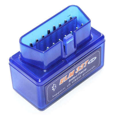 Strumento di interfaccia diagnostica per auto Super Mini ELM327 Bluetooth OBDII V2.1, supporto OBDII-ISO 9141-2, ISO 14230-4 (KWP2000), CAN ISO-15765-4, ELM327