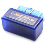 Strumento di interfaccia diagnostica per auto Super Mini ELM327 Bluetooth OBDII V2.1, supporto OBDII-ISO 9141-2, ISO 14230-4 (KWP2000), CAN ISO-15765-4, ELM327