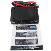 Lettore di schede per dashboard PC multimediale da 5,25 pollici 2 x USB 3.0 + 6 x USB 2.0 SATA, 2 x USB 3.0 + 6 x USB 2.0 SATA