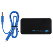 Lettore di schede USB 3.0, super velocità 5 Gbps, supporto scheda CF / SD / TF / M2 / XD / MS, guscio in plastica