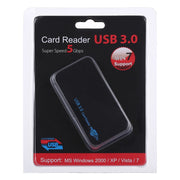 Lettore di schede USB 3.0, super velocità 5 Gbps, supporto scheda CF / SD / TF / M2 / XD / MS, guscio in plastica
