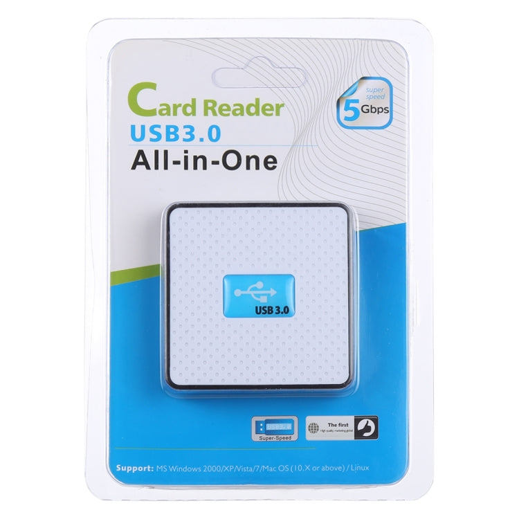 Lettore di schede USB 3.0 All-in-1, super velocità 5 Gbps, supporto scheda CF/SD/TF/M2/XD